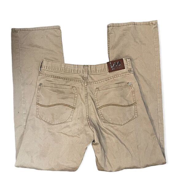 3/$25 SALE: LEE SLIM STRAIGHT LEG COMFORT SCHOOL UNIFORM PANTS TAN BOYS SIZE 18 - Picture 6 of 16